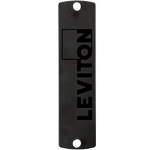 Leviton 5F100-PLT SDX Precision Molded Plate, Blank, Black