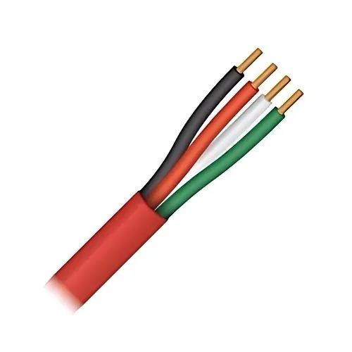 Paige 5U1804S3B5 14AWG 4-Conductor Bulk Fire Alarm Cable, 300V, 500' Reel, Red