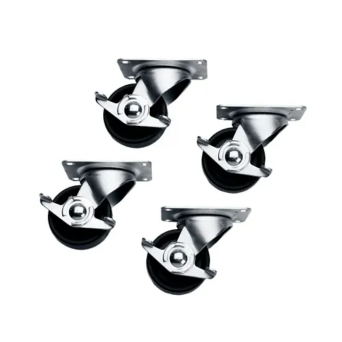 Middle Atlantic 5WL Slim 5 Series Caster Kit, Locking Casters