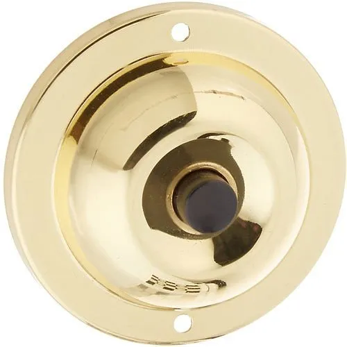 Edwards Signaling 600 Push Button, Solid Brass