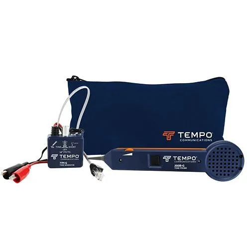 Tempo 601K-G Basic Tone and Probe 2-Piece Kit with Small Alligator Clips and Nylon Pouch, (1) 200B-G and (1) 77M-G