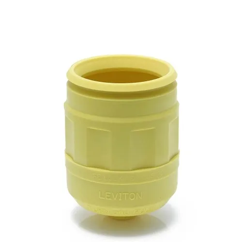 Leviton 6031-Y Boot for 3-Wire 20/30A Locking Plug, Yellow