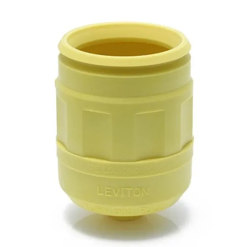 Leviton 6033-Y Boot 4/5-Wire for 20A/30A Lock Plugs, Yellow