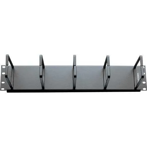 Ortronics 60400057 Cable Management Panel, Horizontal Distribution Rings, in x in D, Rack Units
