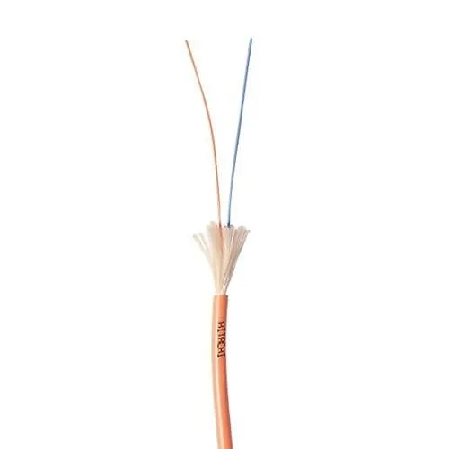 Proterial Cable 60472-2 Indoor Tight Buffered Interconnect Plenum Cable, 2 Fibers, 50 UM OM3, Aqua