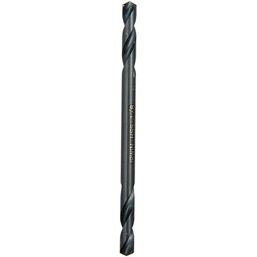 IRWIN 60608 1/8" Double-End Black Oxide Coated High Speed Steel Drill Bit