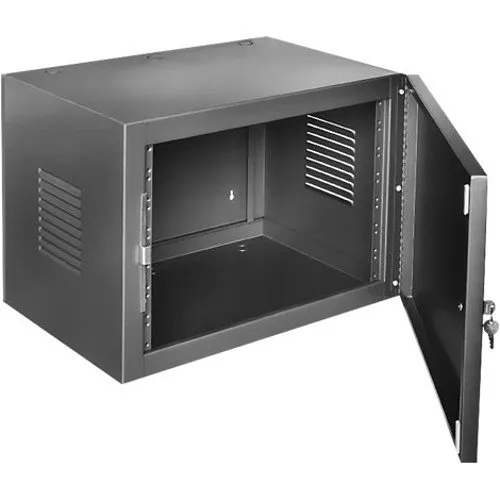 AtlasIED 607-15 19" Wide Opening Stand Alone Basic Wall Cabinet W/ Locking Front Door 7 RU