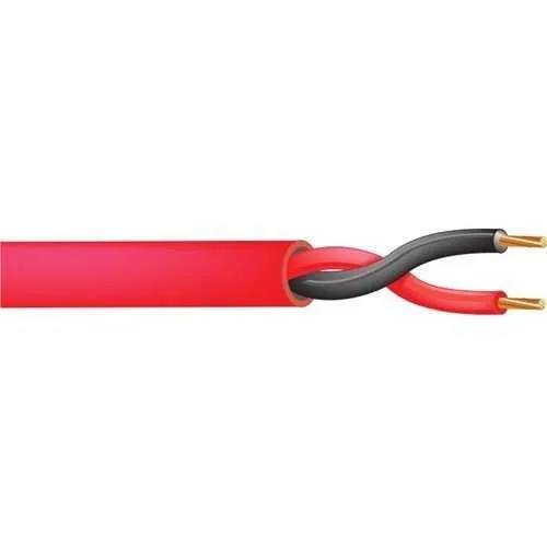 West Penn 60993BS 1000' Stranded Unshielded FPLP Cable, 14/2, BC, Red