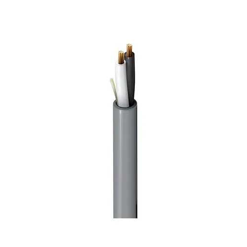 Belden 6100UE 008U1000 2-Conductor 14 AWG Plenum Audio Cable for Security & Sound, Gray