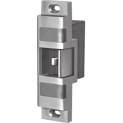 Von Duprin 6111 6100 Series Electric Strike 12VDC Heavy Duty for Rim Exit Devices in Single or Double Door with Mullion Applications, Fail Secure, Satin Stainless Steel