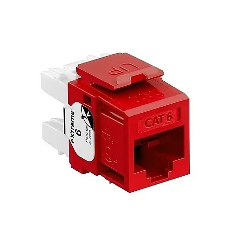 Leviton 61110-RC6 6+ Component-Rated Keystone Jack