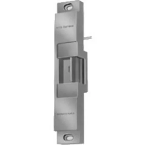Von Duprin 6112 6100 Series Electric Strike, Fail Secure and Fire-Rated, 12V DC, for Rim Exit Devices, Retrofits model FA 310-4, US32D, Satin Stainless