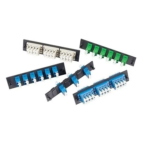 OCC 6112DLCAPC Optical Cable Corporation Fiber Adapter Plate, 12-Port (Dual LC 6), 62.5 or 50 Micron (OM2) Multimode/Singlemode, Metal Sleeve