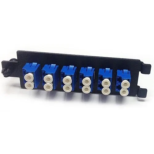 OCC 6112SMDLC Adapter Plate, 12-port, Dual LC, Single-mode, Ceramic Sleeve