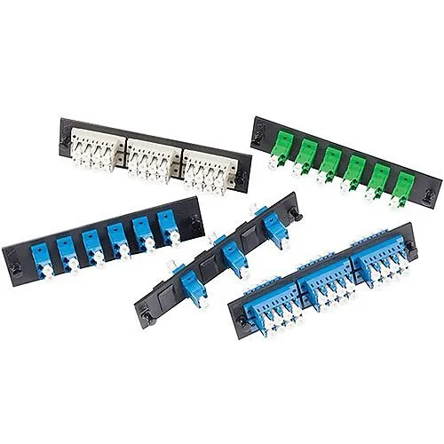 OCC 6124MMQLC Adapter Plate, 24-port, Quad LC, Multimode, Ceramic Sleeve
