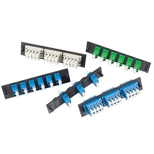 OCC 6124QLC50G Fiber Optic Patch Panel, Adapter Plt Assy, QlCX6, 50UM10GIG