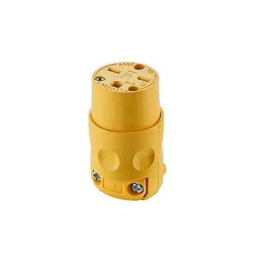 Leviton 615CV Connectors, YL CONN Workshop 2PO 3WI 15A250V