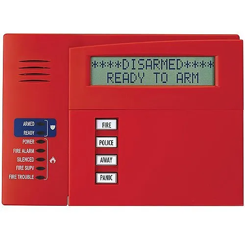 Honeywell Home 6160CR-2 High-Security/Business Fire Alpha Display Keypad, Status LEDs, UL864 Rev Listed