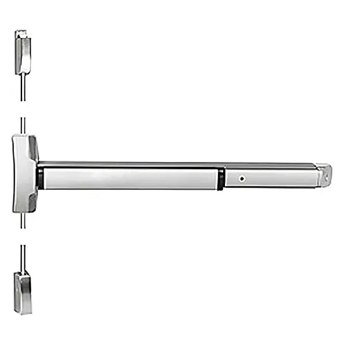 Yale 6170ED-36 LBR 630 LHR 36" Surface Vertical Rod Exit Device, Electric Latch Retraction, Stainless Steel