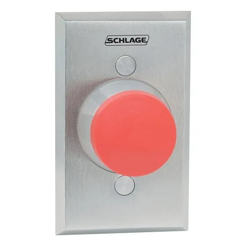 Schlage 623RD DP SF-626 Mushroom Button, Single Gang Double Pole Double Throw, 1-5/8", Red