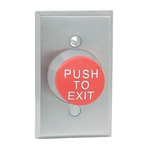 Schlage 623RD EX DA 5/8" Heavy-Duty Mushroom Button, Single Gang, Red