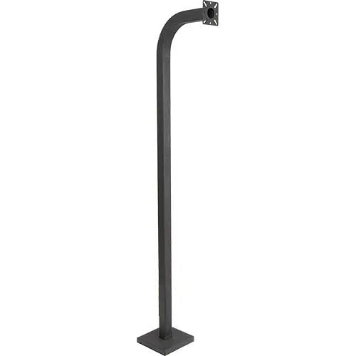 Pedestal Pro 64-9C-S 64" Gooseneck Pedestal, black powder coated, 12" neck reach