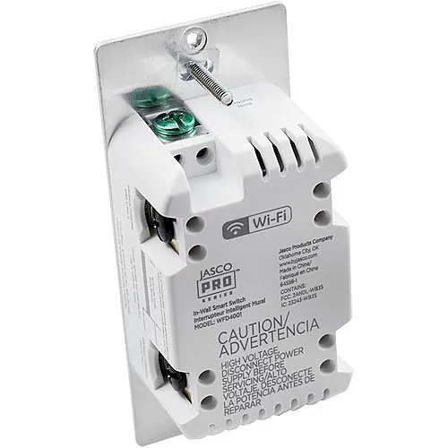 Jasco 64556-991 Pro Series Wi-Fi In-Wall Smart Switch, Paddle, White and Light Almond Paddles