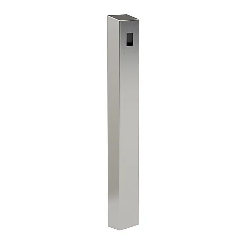 Pedestal Pro 64TOW-AIP-01-304 Access Control Mounting Post, 47" Stainless Steel Tower with Aiphone JO-DV Video Doorbell