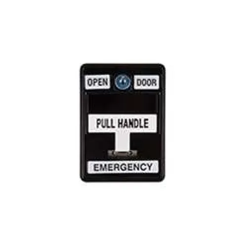Dortronics 6510/BK-S35 6500 Series Emergency Pull Station with SPDT Form Switches, Black
