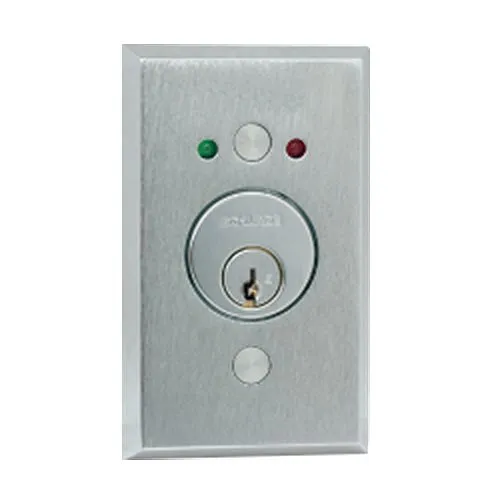 Schlage 653-04 630 650 Series Key Switches, SPDT Maintained Single Direction, Satin Stainless Steel