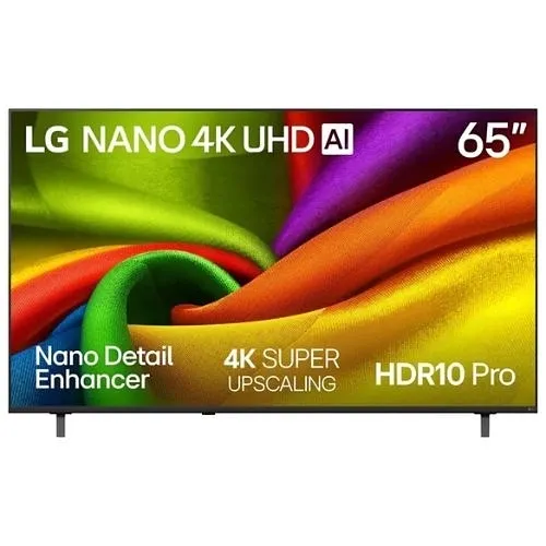 LG 65NU850BPUA 65" Nano 4K UHD Smart TV, A7, Gen 9 AI Processor