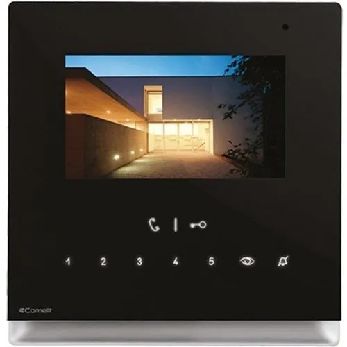 Comelit 6602B 4.3" Touch Screen Icona VIP Monitor, Black