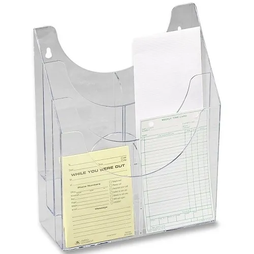 Rubbermaid 66040ROS Optimizers Multipurpose 6-Pocket Organizer, 9.75"w x 4.25"d x 12"h, Clear