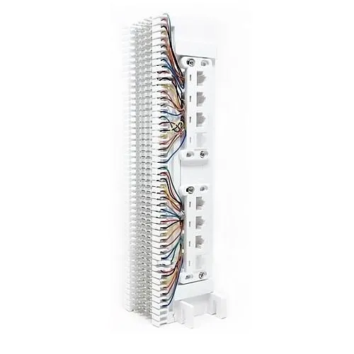 Dynacom 66BM06-4 Wired 66-Blocks with 8-Conductor RJ45 Jacks