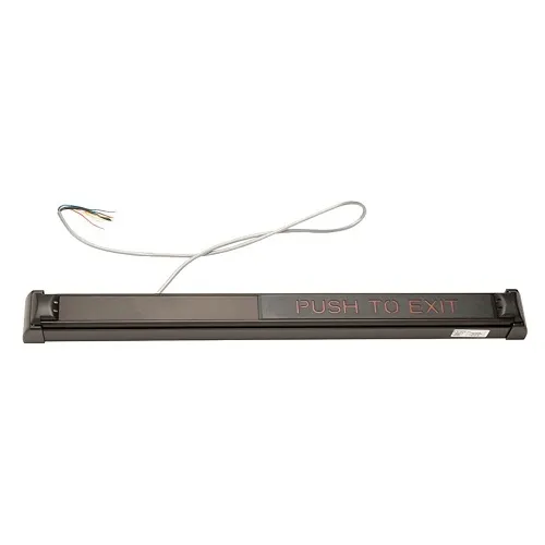 Schlage 672 36 313 RD TouchBar Request-to-Exit Device, Red Lettering, Dark Bronze Anodized Aluminum, 36"