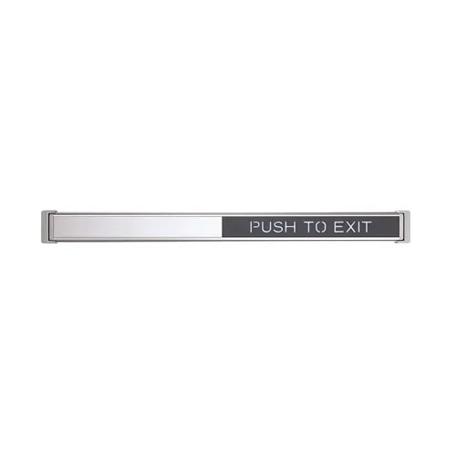 Schlage 672 36 628 RD TouchBar Request-to-Exit Device, Red Lettering, Satin Aluminum Clear Anodized, 36"