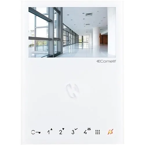 Comelit 6722W Mini Handsfree BM Monitor for VIP System, White