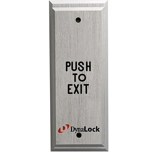 DynaLock 6800 Request to Exit Device, Pushplate Narrow 1-60 Sec Ptd Spdt