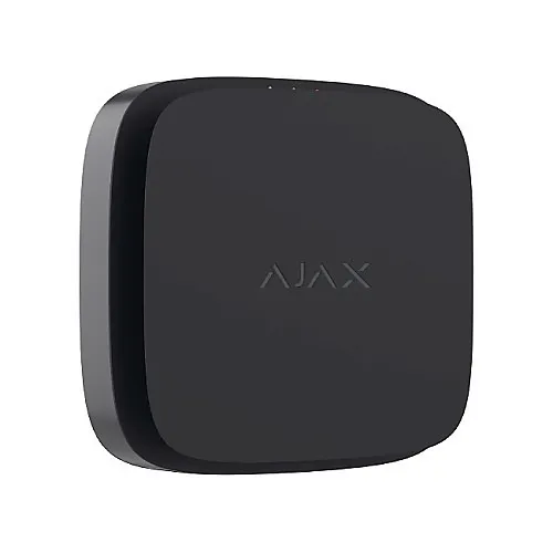 AJAX 68696.136.BL3 Wireless Combined Heat and Smoke Detector with Replaceable Batteries, Black