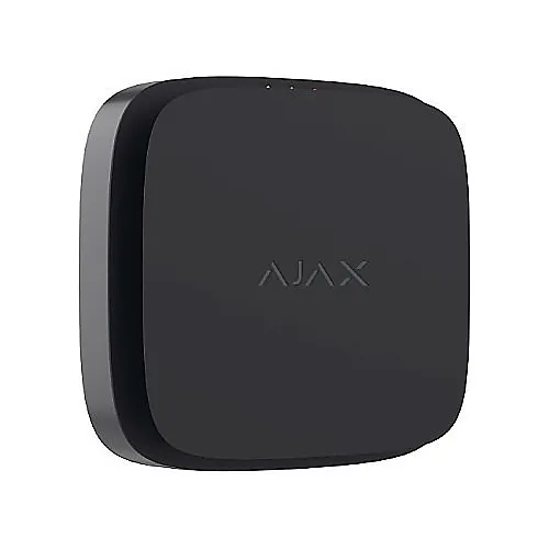 AJAX 68698.137.BL3 Wireless Combined Heat, Smoke and CO Detector with Replaceable Batteries, Black