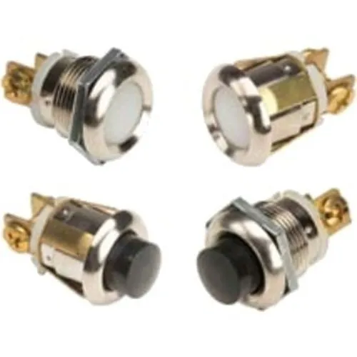 Edwards Signaling 692-W Recessed Center Push Button, Snap Fit, White