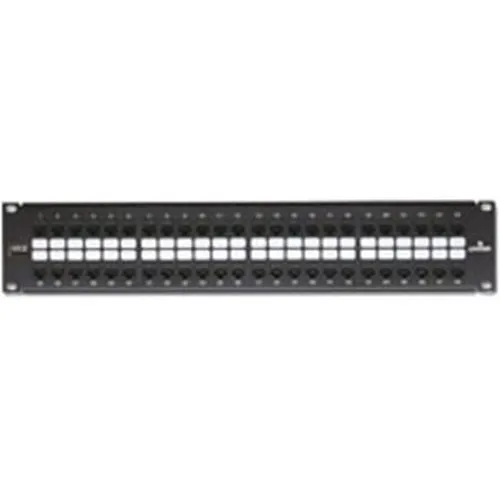 Leviton 69270-U48 Flat QuickPort Patch Panel with eXtreme CAT6 Connectors