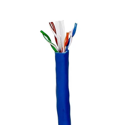 Remee 6BNSL2O CAT6 Plenum Cable, 23/4 Solid BC, No Spline, 500' (152.4m) Box, Blue