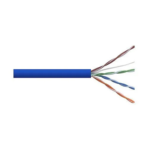 Remee 6BNSM2O CAT6 Plenum Cable, 23/4 Solid BC, No Spline, CMP, 1000' (304.8m) Pull Box, Blue