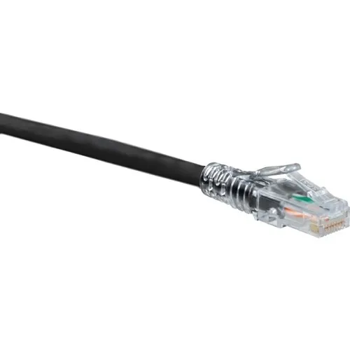 Leviton 6D460-03E eXtreme CAT6 SlimLine Boot Patch Cord, 3' Black