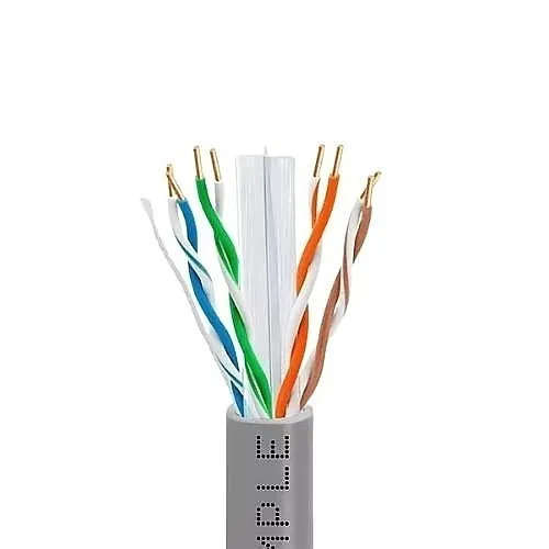 Wavenet 6E04UPGY3 CAT6 23/4 Cable, Unshielded, Plenum, 1000' Reel-in-a-Box, Gray