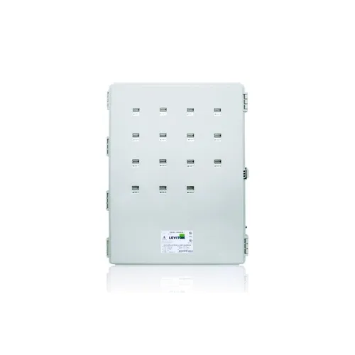 Leviton 6X315-CFG Indoor / Outdoor Electric Submeter, 120/208/240V, 15 Dual-Element Meters, Extra-Large Mini Meter MMU, NEMA 4X Enclosure