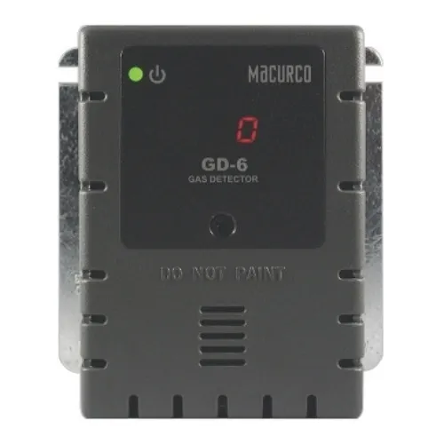 Macurco GD-6 Series Combustible Gas Fixed Gas Detector, Propane (LP) Methane (NG) Hydrogen (H2), 12-24VAC or 12-32VDC, Gray