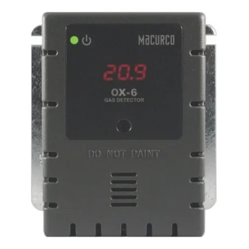 Macurco OX-6 Oxygen O2 (Low Voltage) Fixed Gas Detector Controller Transducer