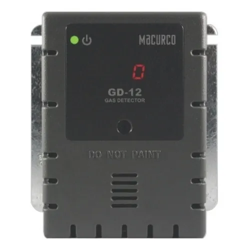 Macurco GD-12 Propane (LP) Methane (NG) Hydrogen (H2) Fixed Gas Detector, 100-240VAC, Grey